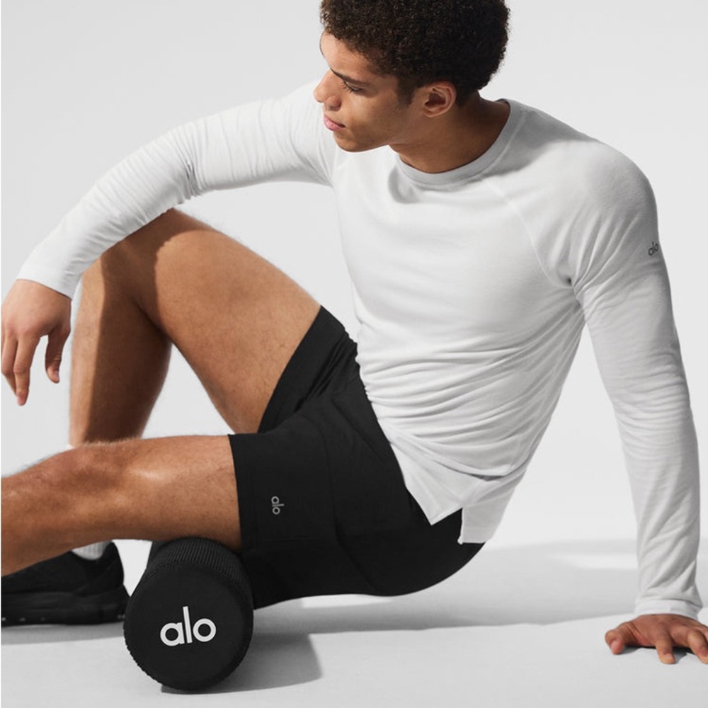 All White Triumph Long Sleeve Tee